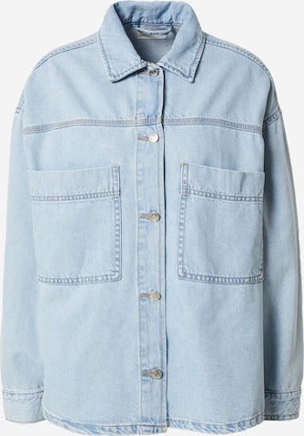 Gina Tricot Between-Season Jacket in Blue: front