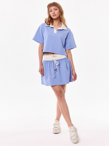 Jupe 'GOIA' mandragora en bleu