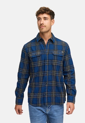 INDICODE JEANS Regular fit Overhemd in Blauw: voorkant