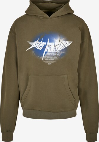 MJ Gonzales Sweatshirt 'Higher Than Heaven V.1' in Grün: predná strana