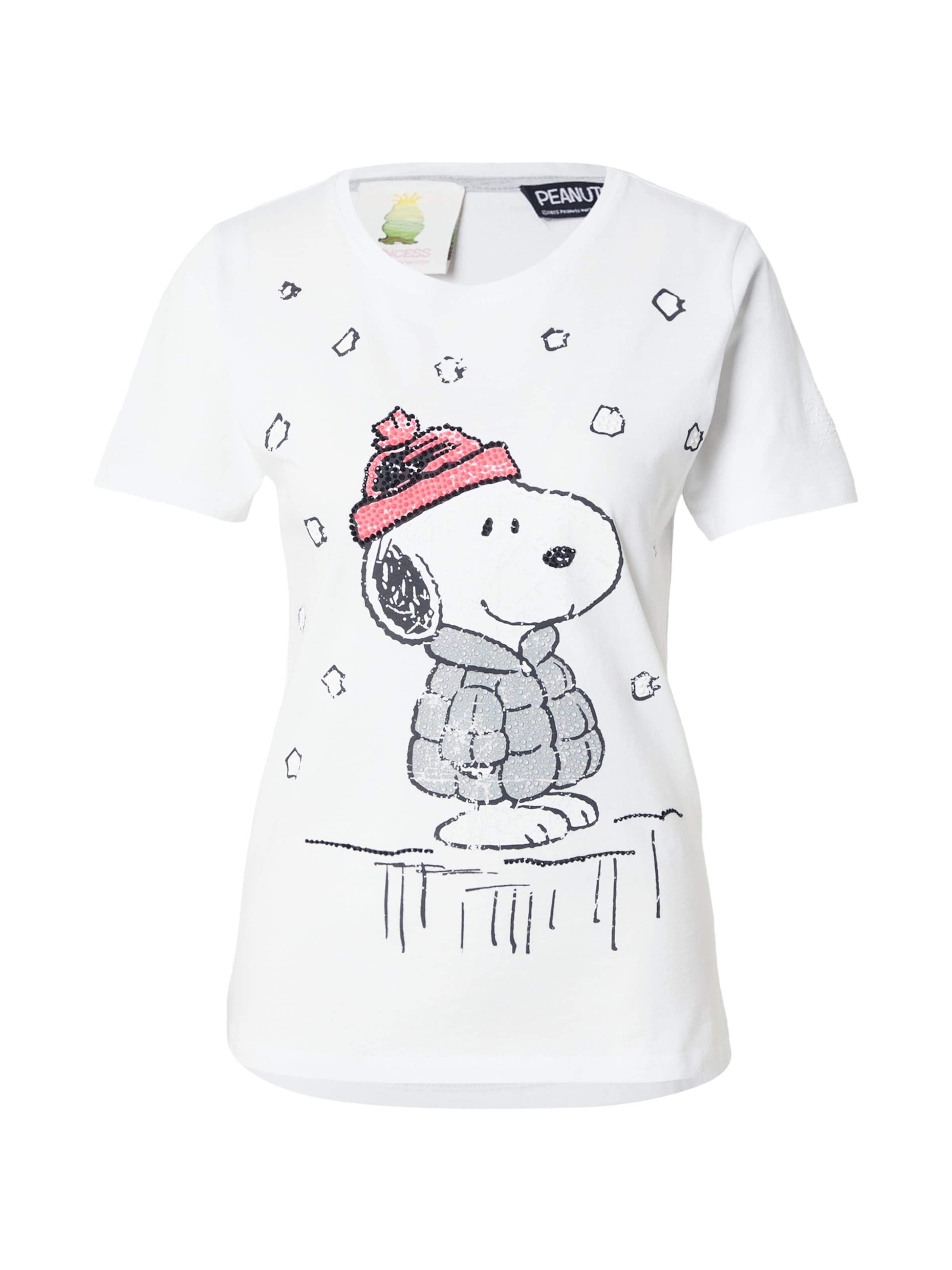 PRINCESS GOES HOLLYWOOD T-Shirt 'Snoopy' in Weiß: Vorderseite