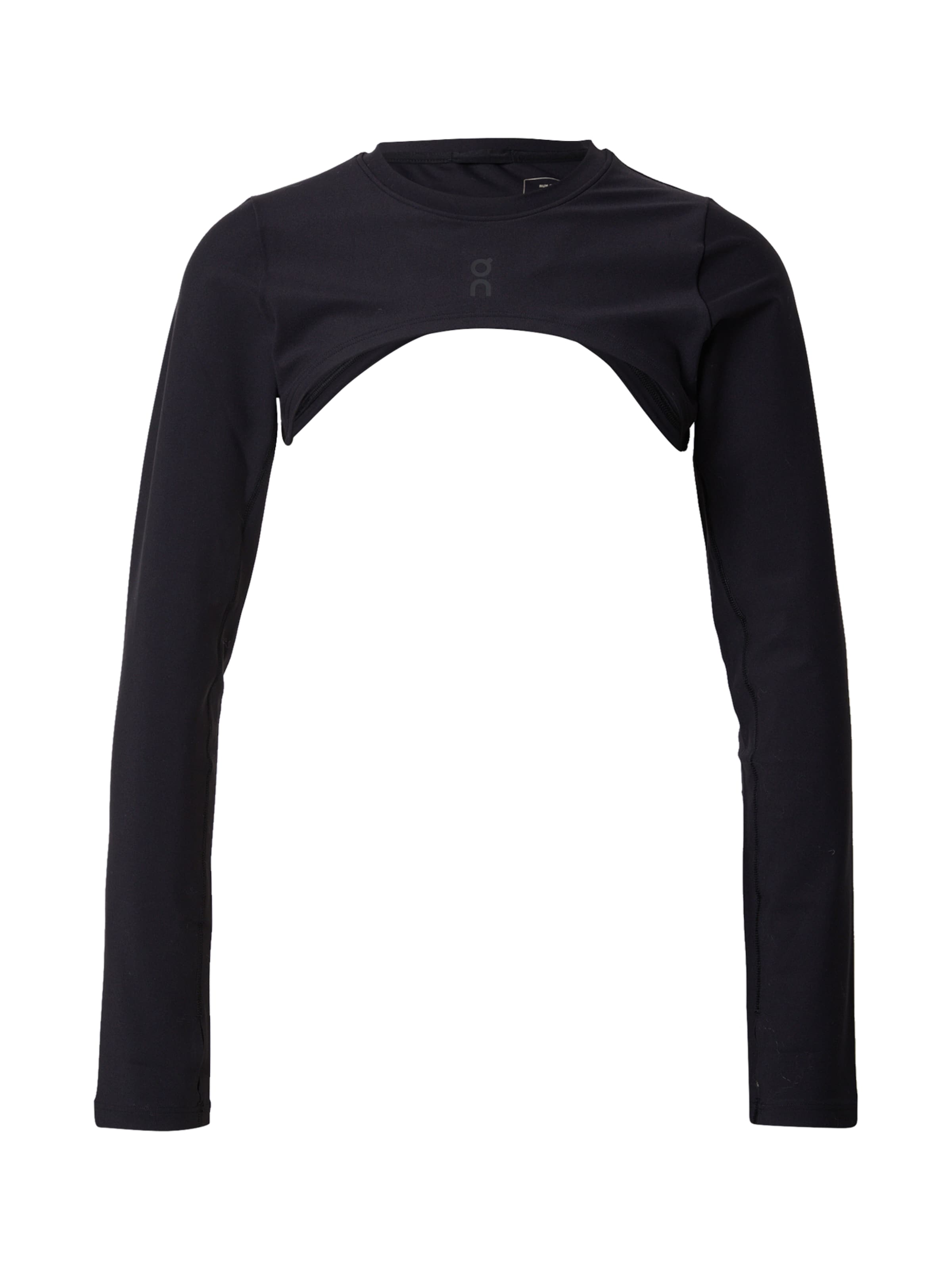 Maglia funzionale 'Studio Bolero' di On in nero: frontale