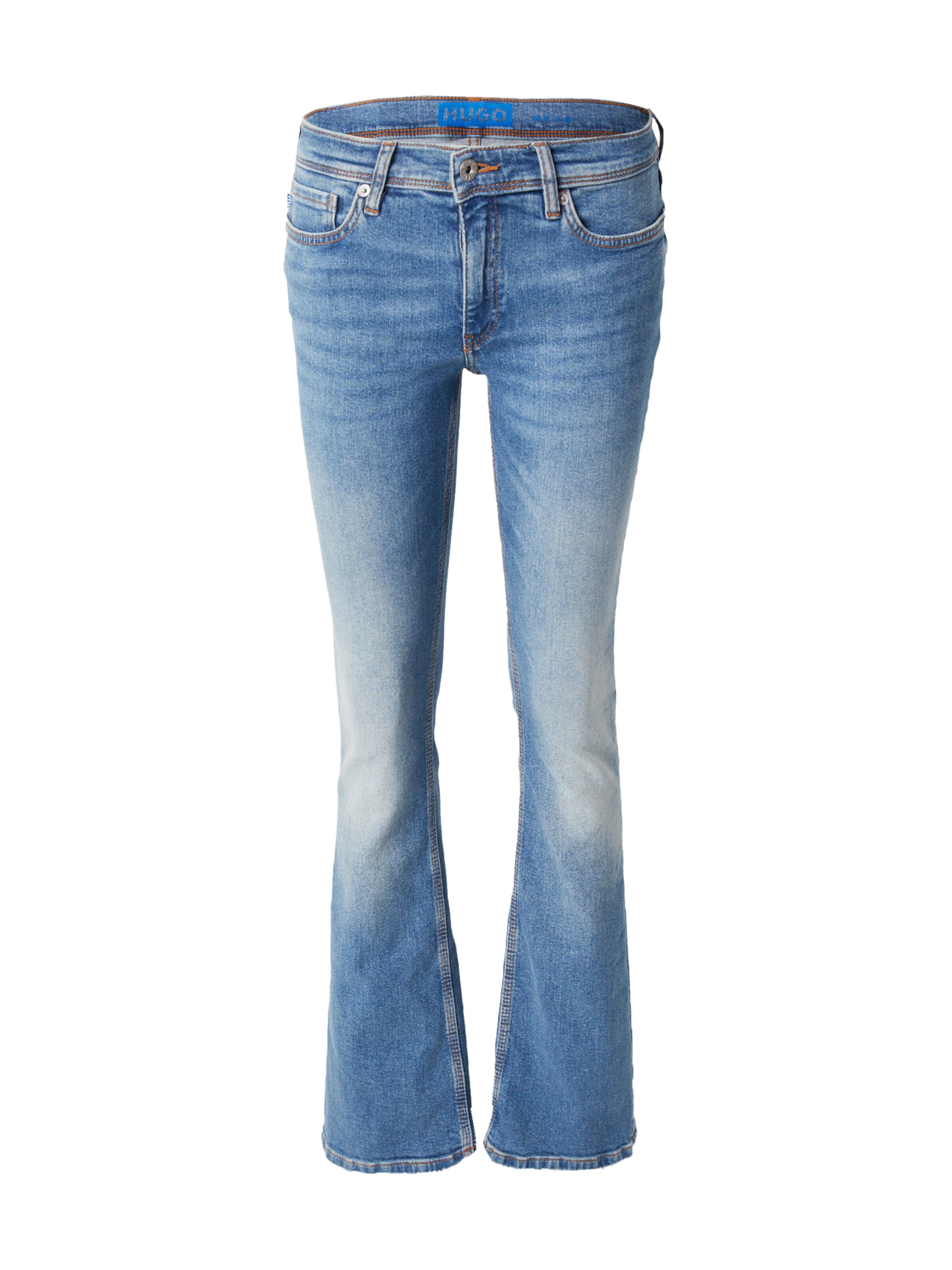 HUGO Flared Jeans 'Getti_B' in Blauw: voorkant