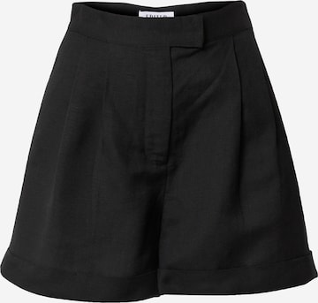 EDITED Regular Pleat-front trousers 'Kaipo' in Black: front