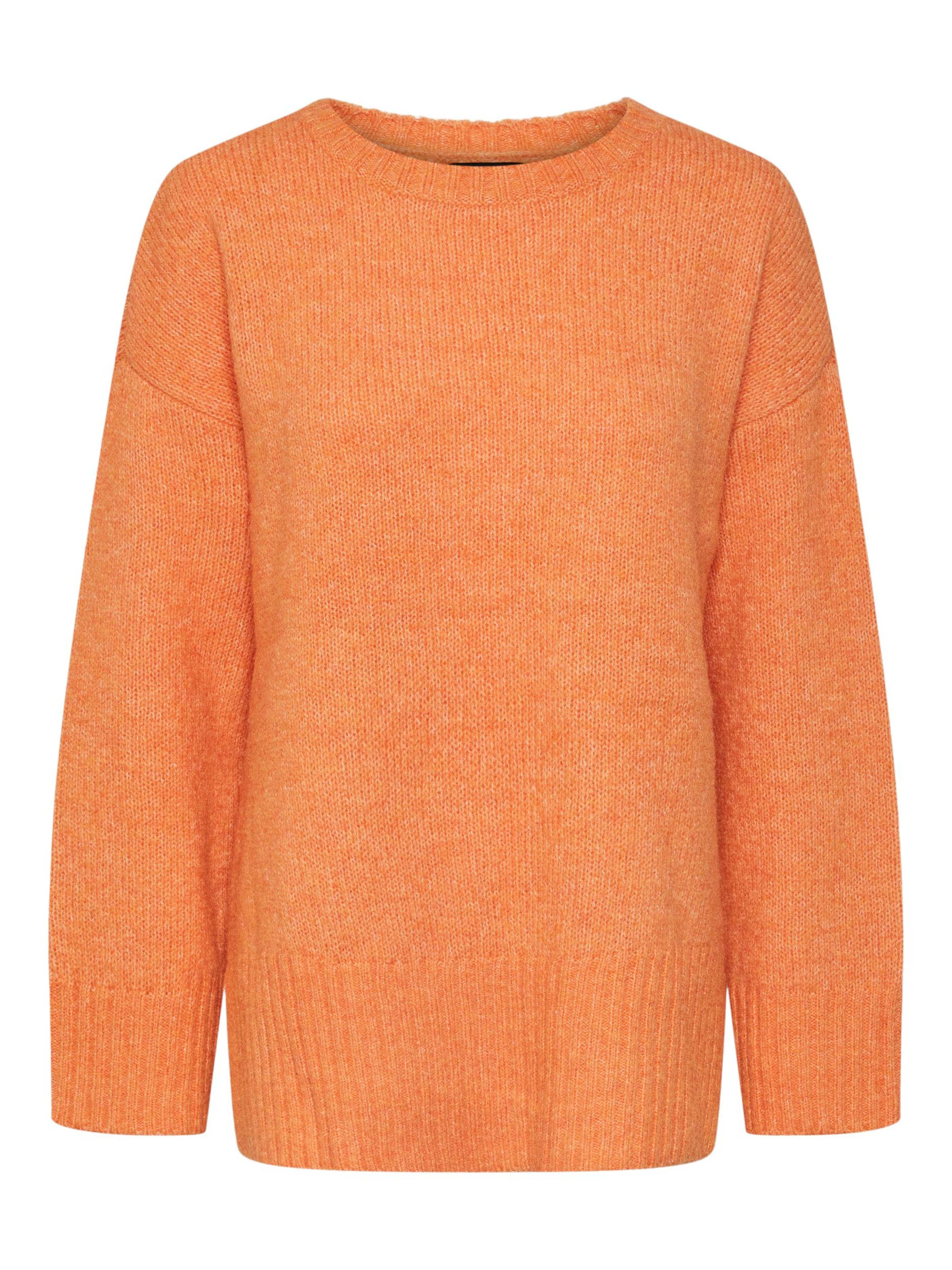 PIECES Sweater 'NANCY' in Orange: front