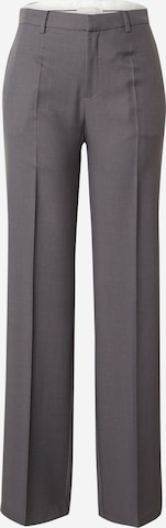 Neo Noir Loose fit Pleated Pants 'Alice' in Grey: front