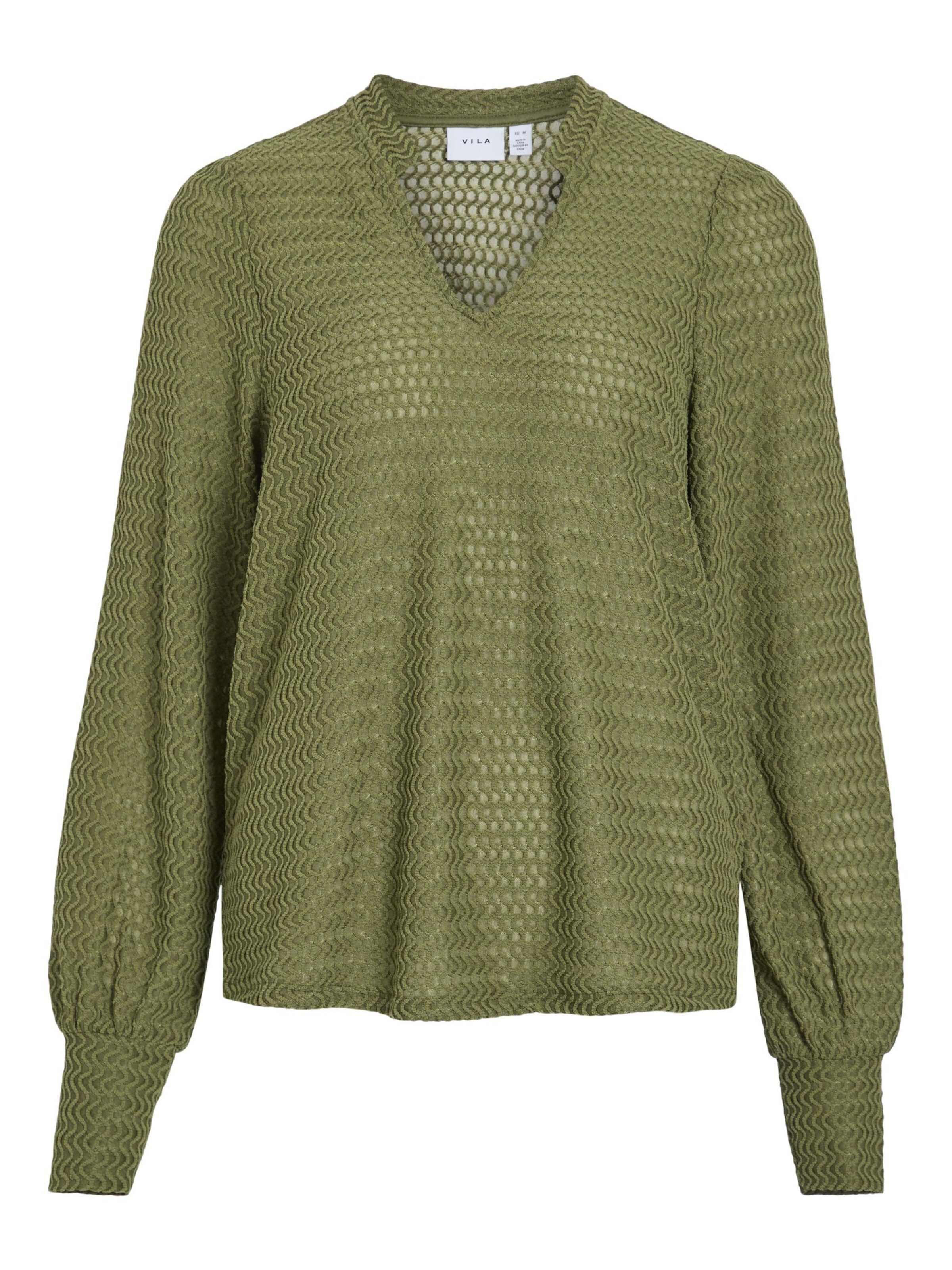 VILA Blouse in Green: front
