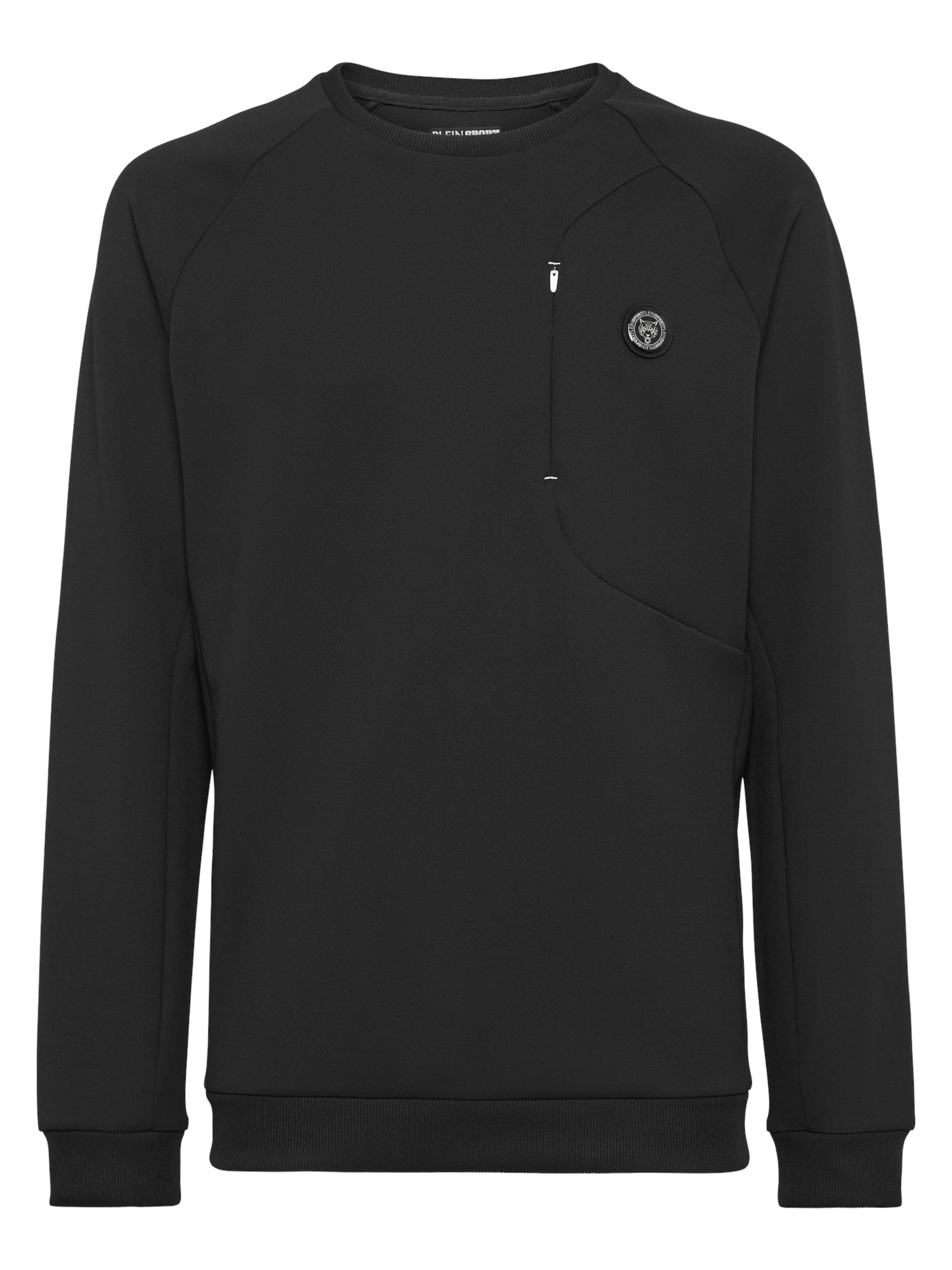 Plein Sport Sweatshirt 'Racing' in Black: front