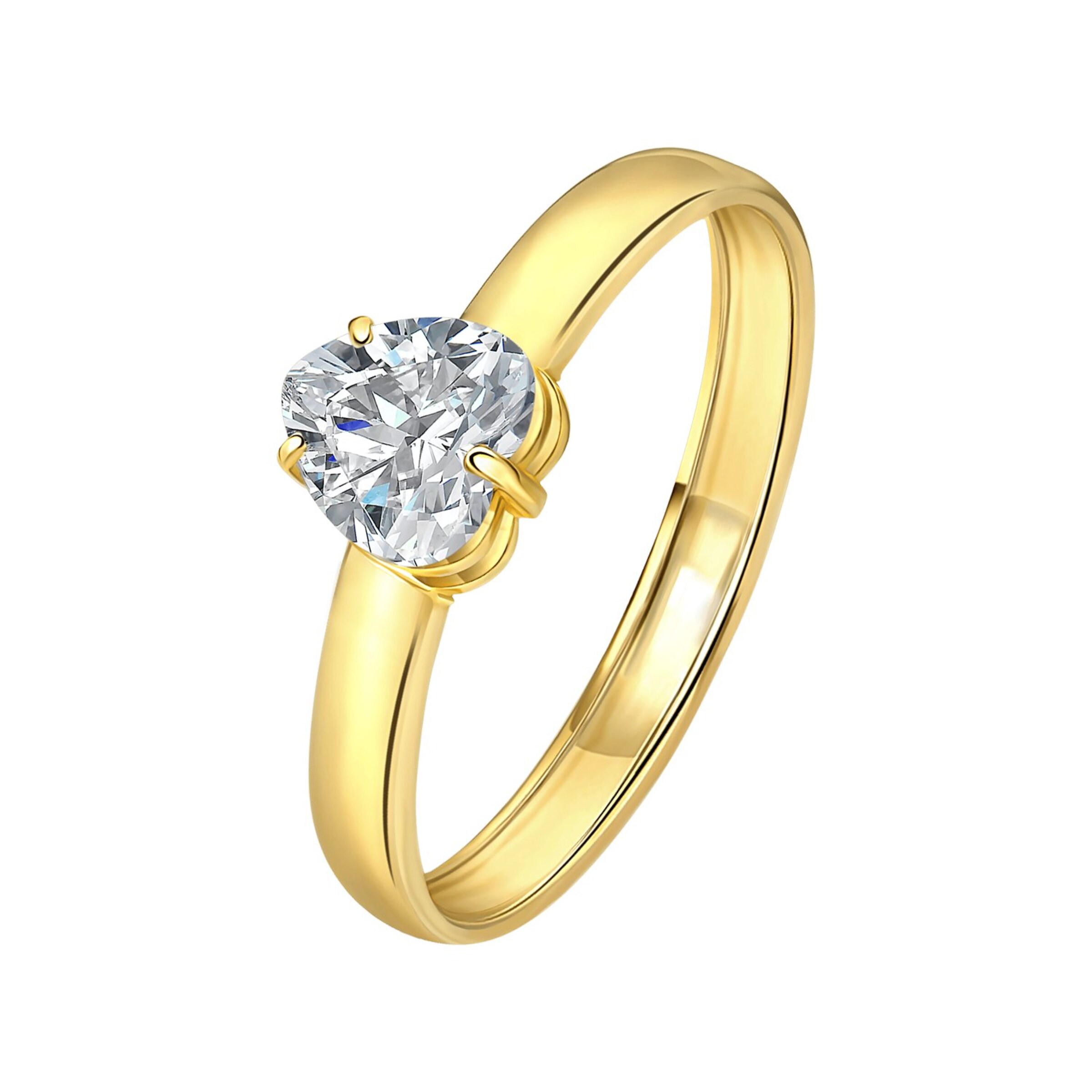 Lucardi Ring in Gold: front