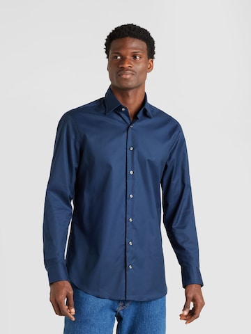 Michael Kors - Ajuste regular Camisa en azul: frente