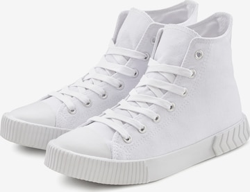 LASCANA High-Top Sneakers in White