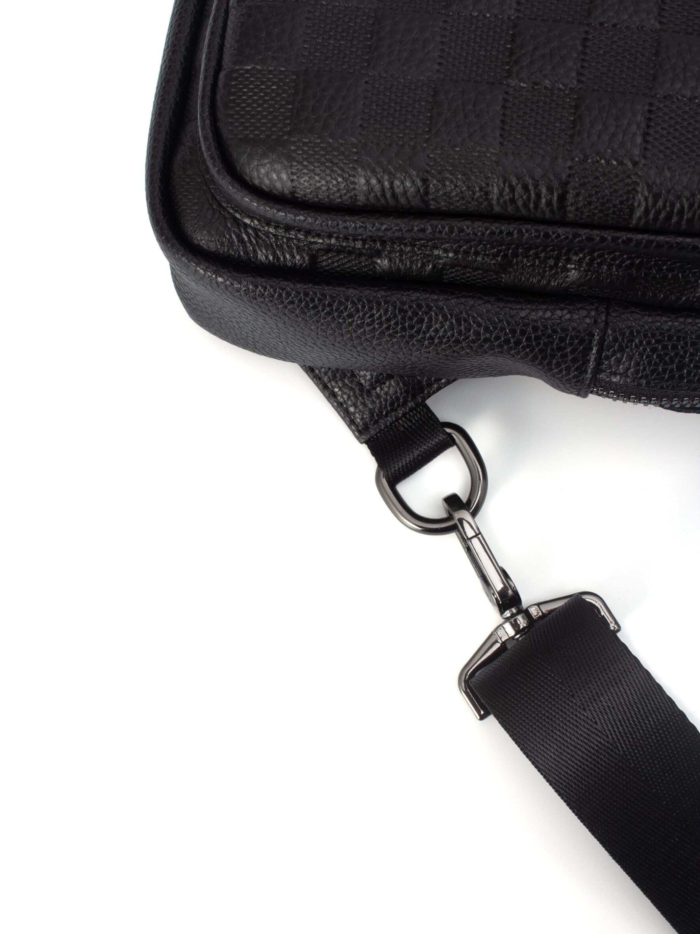 Sac à bandoulière 'AMBRÉNOIR FINGERPRINT RECOGNITION' CYCAS D'OR en noir