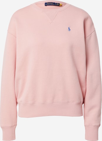 Bluză de molton de la Polo Ralph Lauren pe roz: față