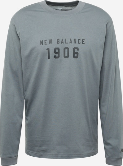 new balance Shirt 'Essentials' in basaltgrau / schwarz, Produktansicht