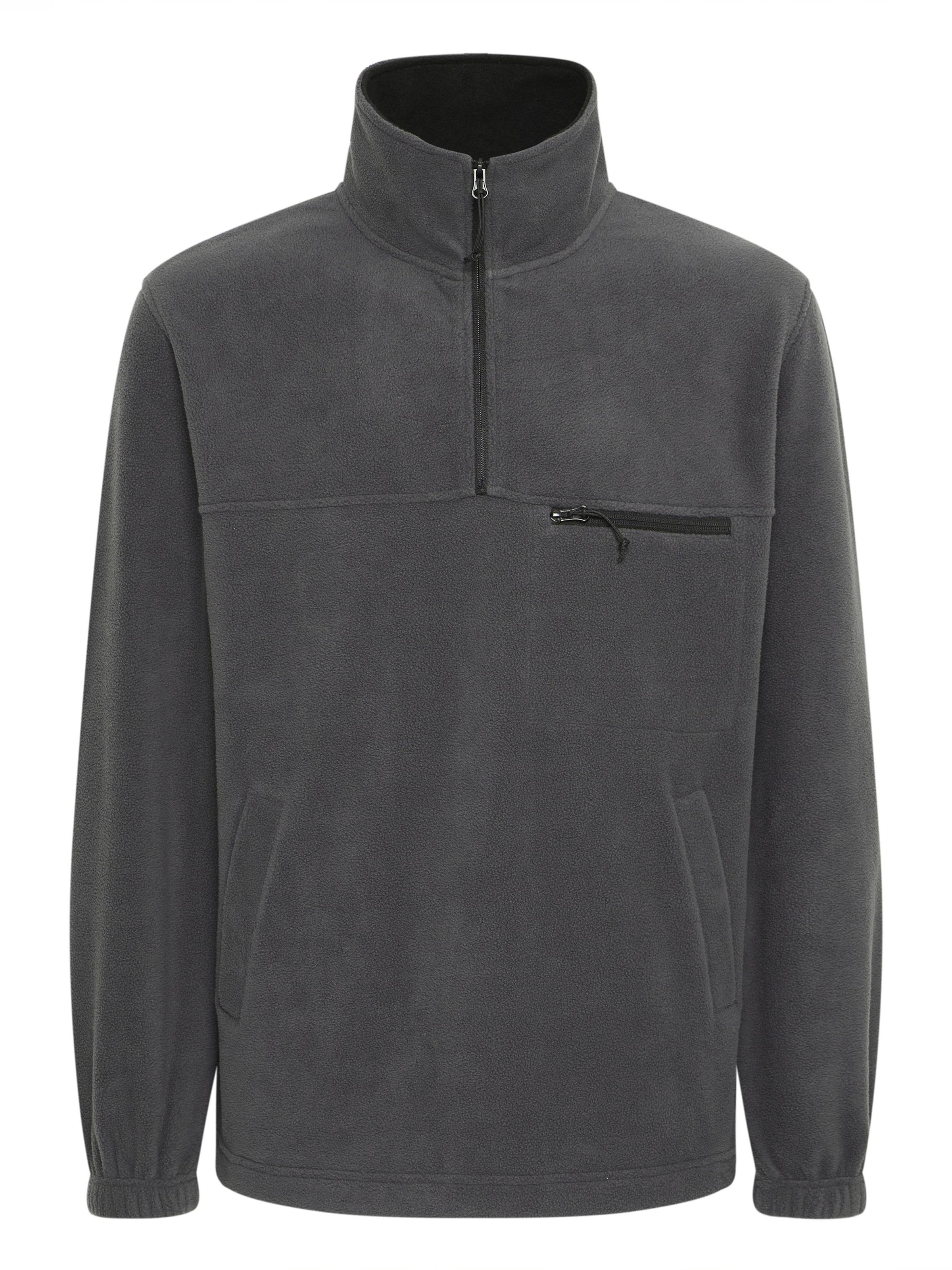 !Solid Pullover 'Matzo' in Grau: Vorderseite