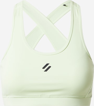 Superdry Bustier Sports-BH 'Core' i grønn: forside