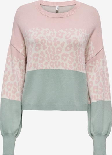 Megztinis 'ONLLEONA' iš ONLY, spalva – nefrito spalva / rožių spalva / balta, Prekių apžvalga