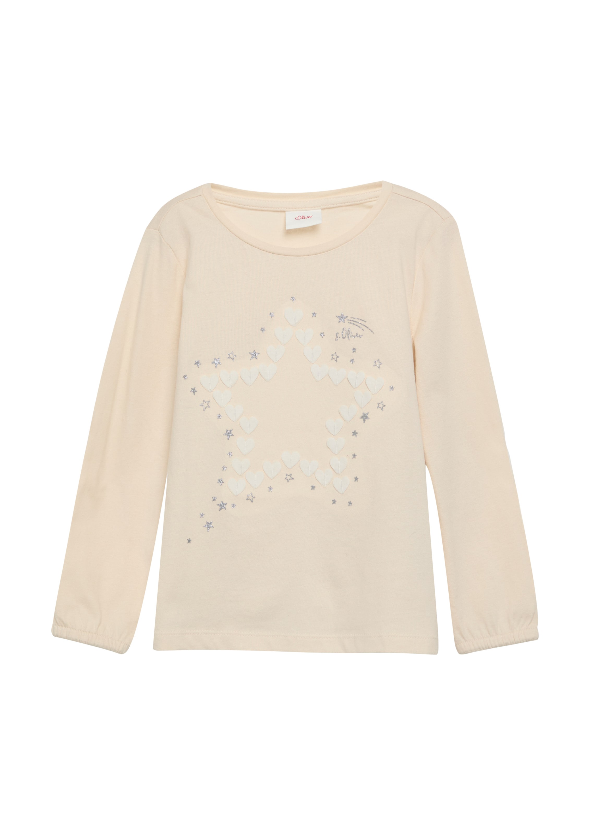 s.Oliver Shirt in Beige: voorkant