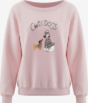 Sweat-shirt MYMO en rose : devant