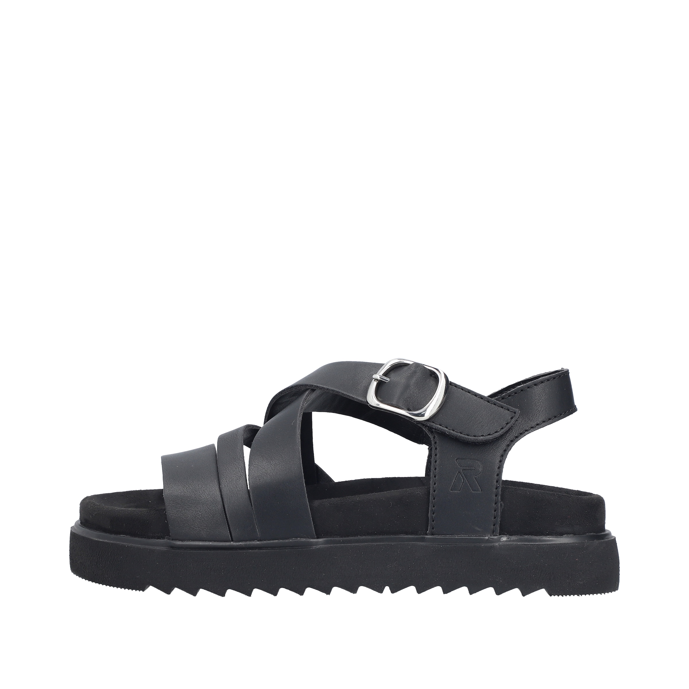 Rieker Strap Sandals 'V5663' in Black