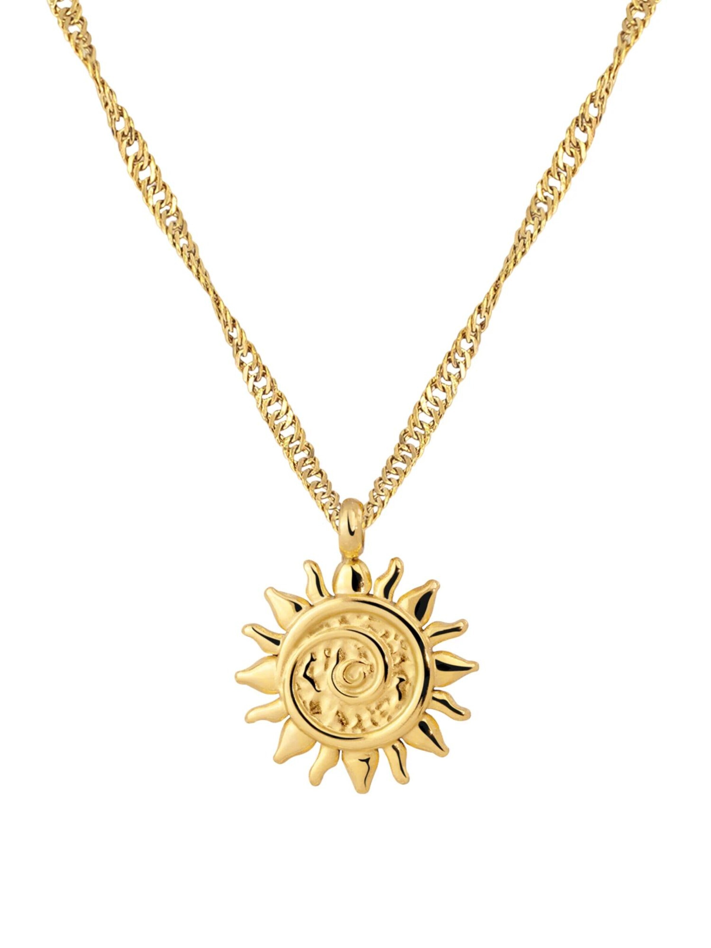 Luamaya Necklace 'Sunny Swirl Necklace' in Gold: front