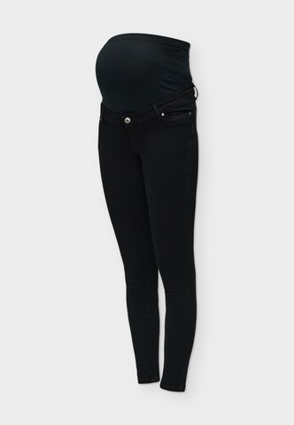 Only Maternity - Skinny Vaquero 'OLMPOWER' en negro: frente