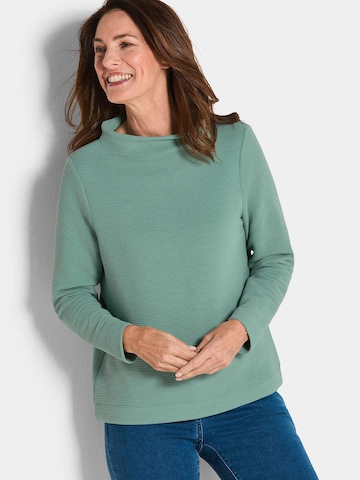 Goldner Sweatshirt in Grün: Vorderseite