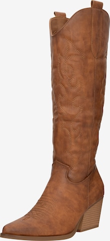 Salinyang Cowboylaarzen in Bruin: voorkant