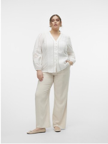 Vero Moda Curve Regular Broek in Beige