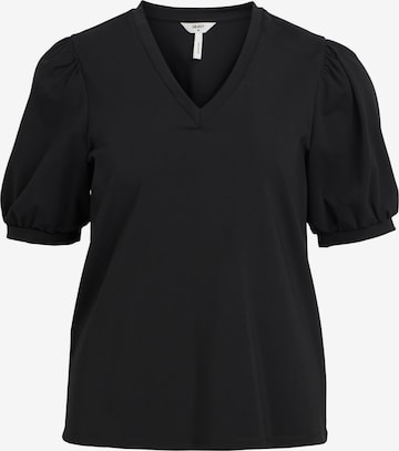 OBJECT - Camiseta 'Caroline' en negro: frente