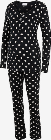 MAMALICIOUS Pajama 'Chill' in Black: front