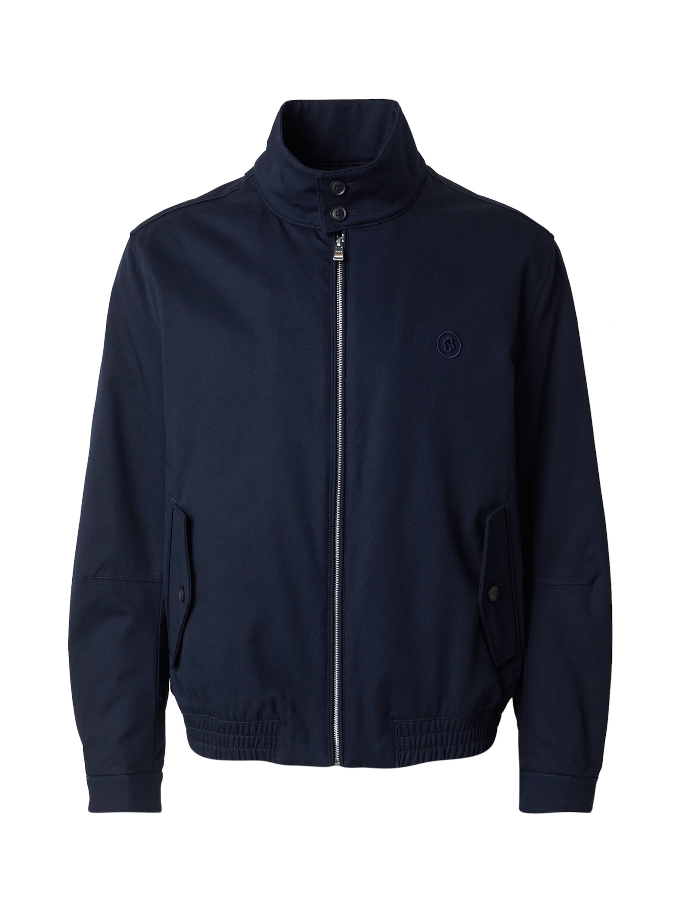 BOSS Between-Season Jacket 'H-Coiner-253' in Blue: front