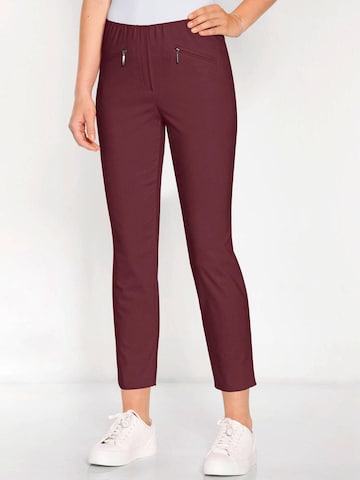 Goldner Slim fit Pants 'Louisa' in Purple
