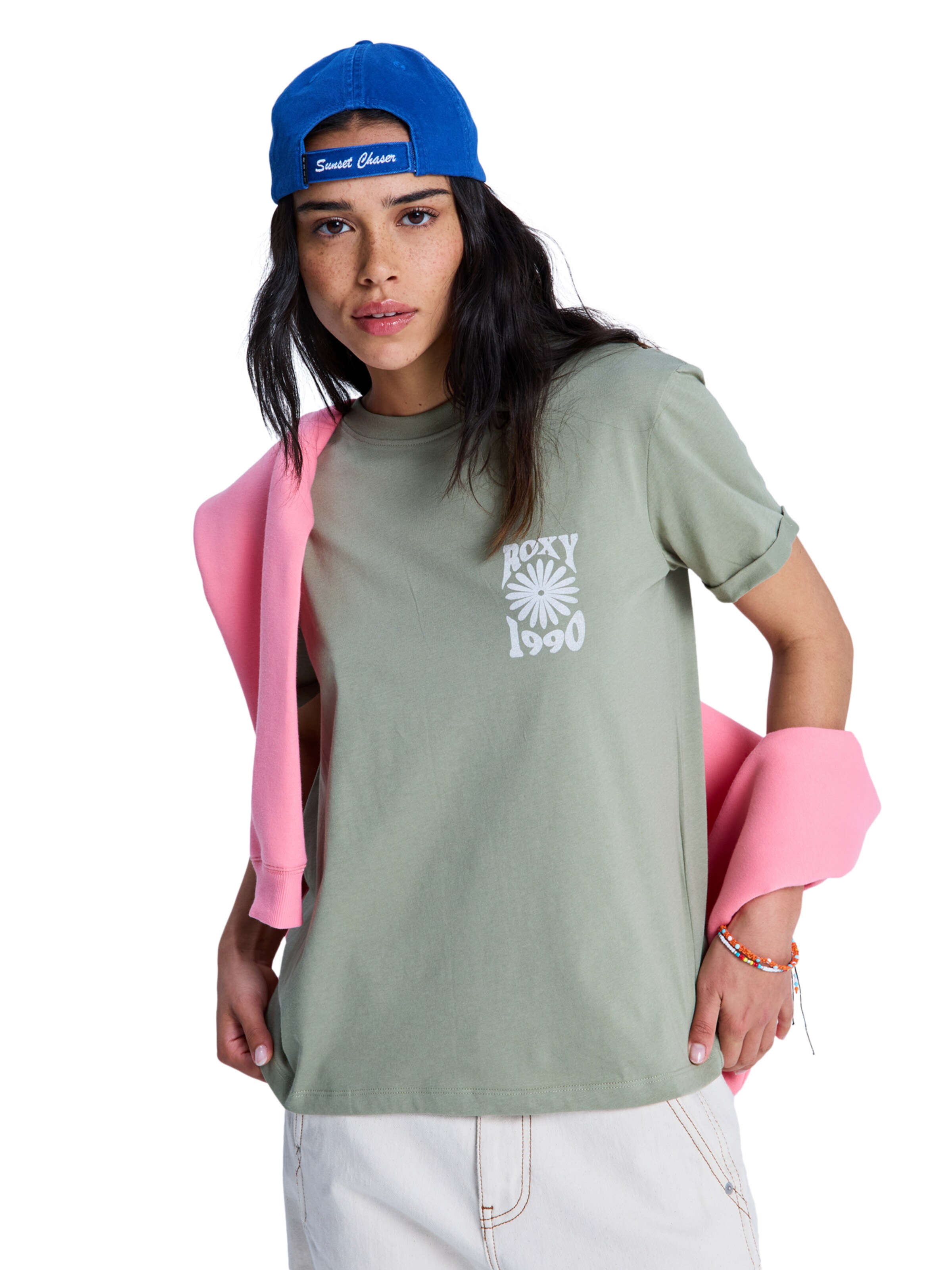 ROXY Shirt 'Oceanregular' in Green