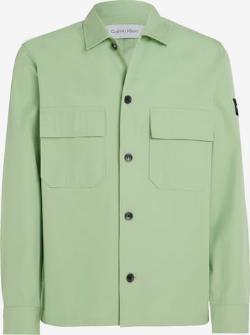 Veste mi-saison Calvin Klein en vert : devant