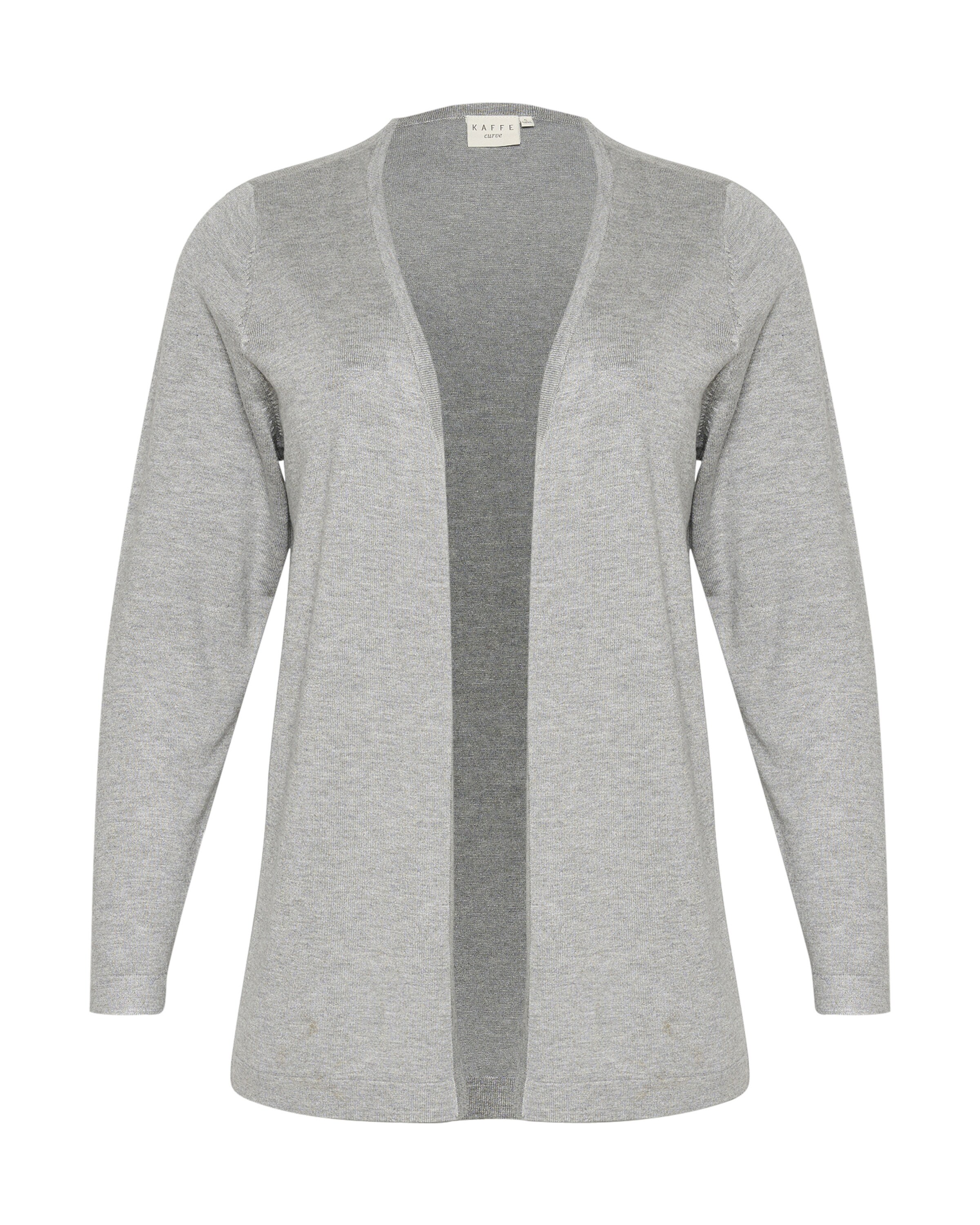 KAFFE CURVE - Cárdigan 'KC Farsia' en gris: frente