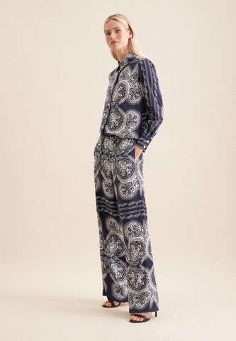 SEIDENSTICKER Regular Broek 'Schwarze Rose' in Blauw