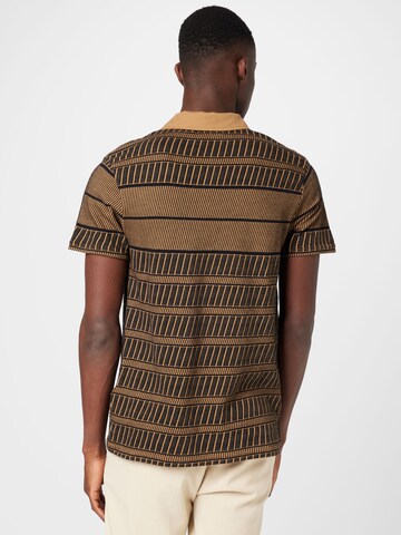 T-Shirt 'Grid' Lyle & Scott en beige