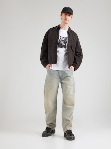 BOSS Тениска 'Dobermann' в бяло