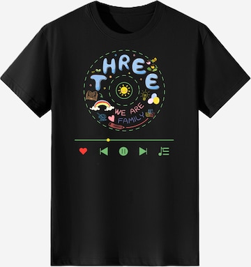 T-shirt LapaPlus en noir : devant
