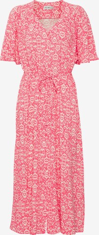 ICHI Sukienka koszulowa 'VERA' w kolorze różowy: przód