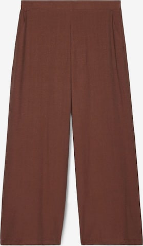 Wide leg Pantaloni di Fiorella Rubino in marrone: frontale