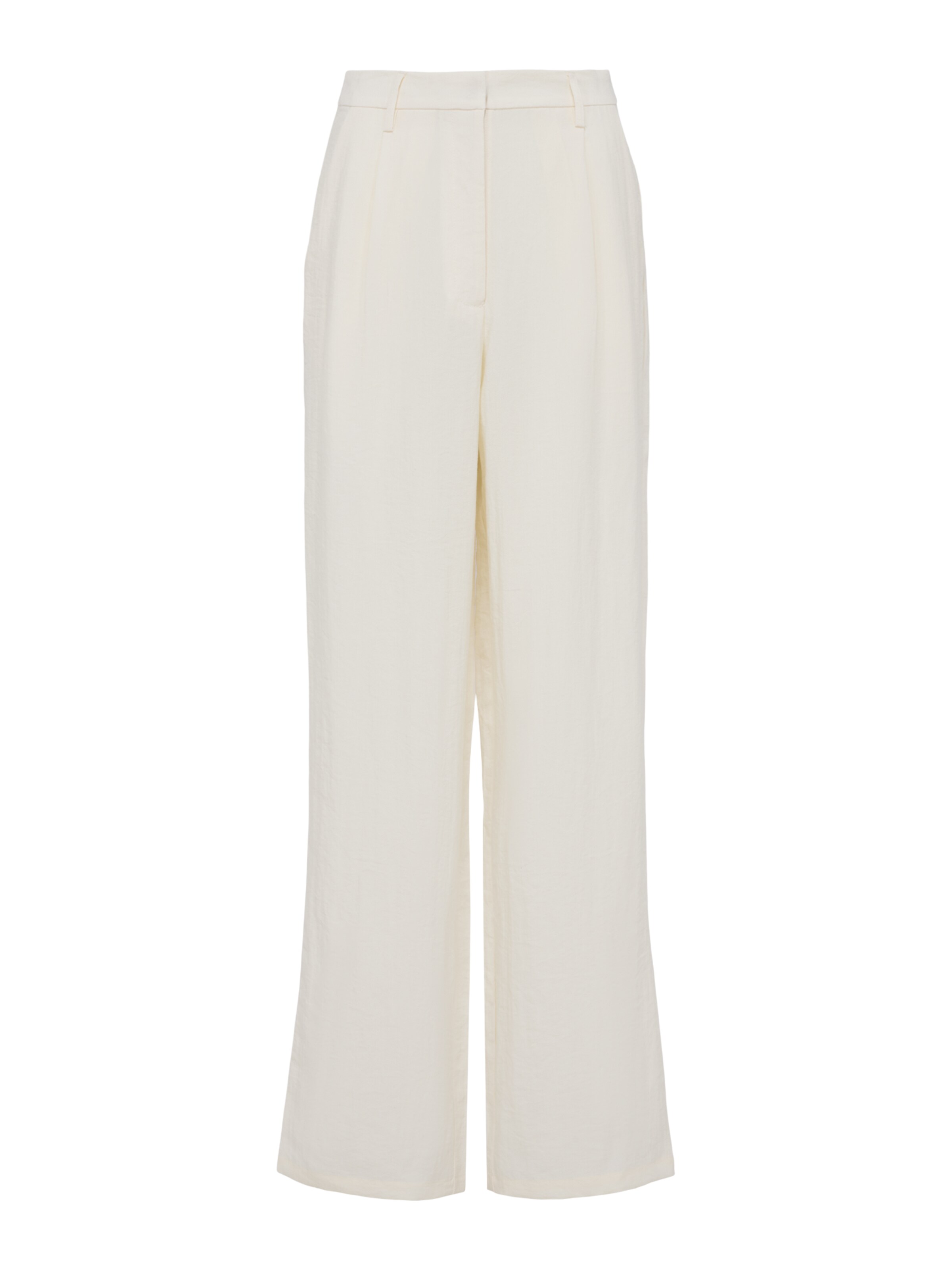 LeGer by Lena Gercke Широкий Брюки со складками 'Thorina' в Белый: спереди