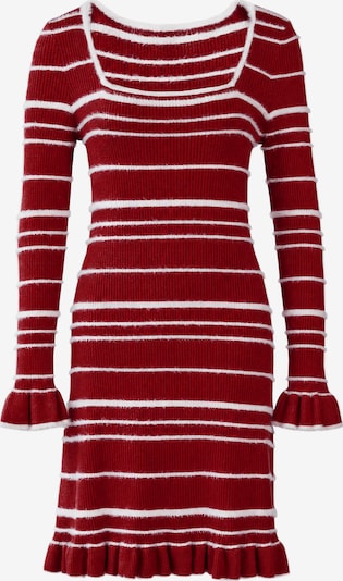 Imily Bela Strickkleid in S in rot / weiß, Produktansicht
