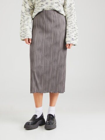 PIECES Skirt 'PCNANNIKA' in Grey: front