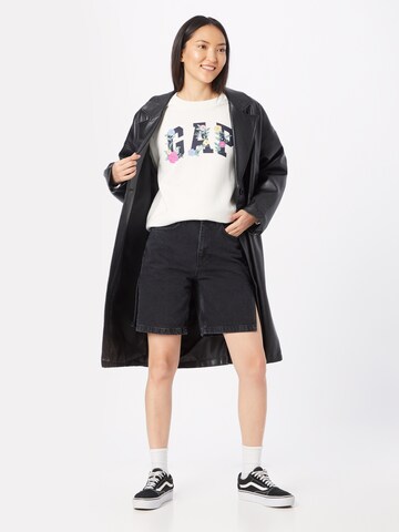 GAP Sweatshirt 'HERITAGE' i hvid