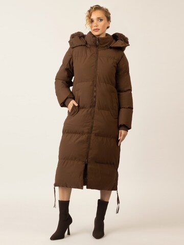 APART Winter Coat in Brown