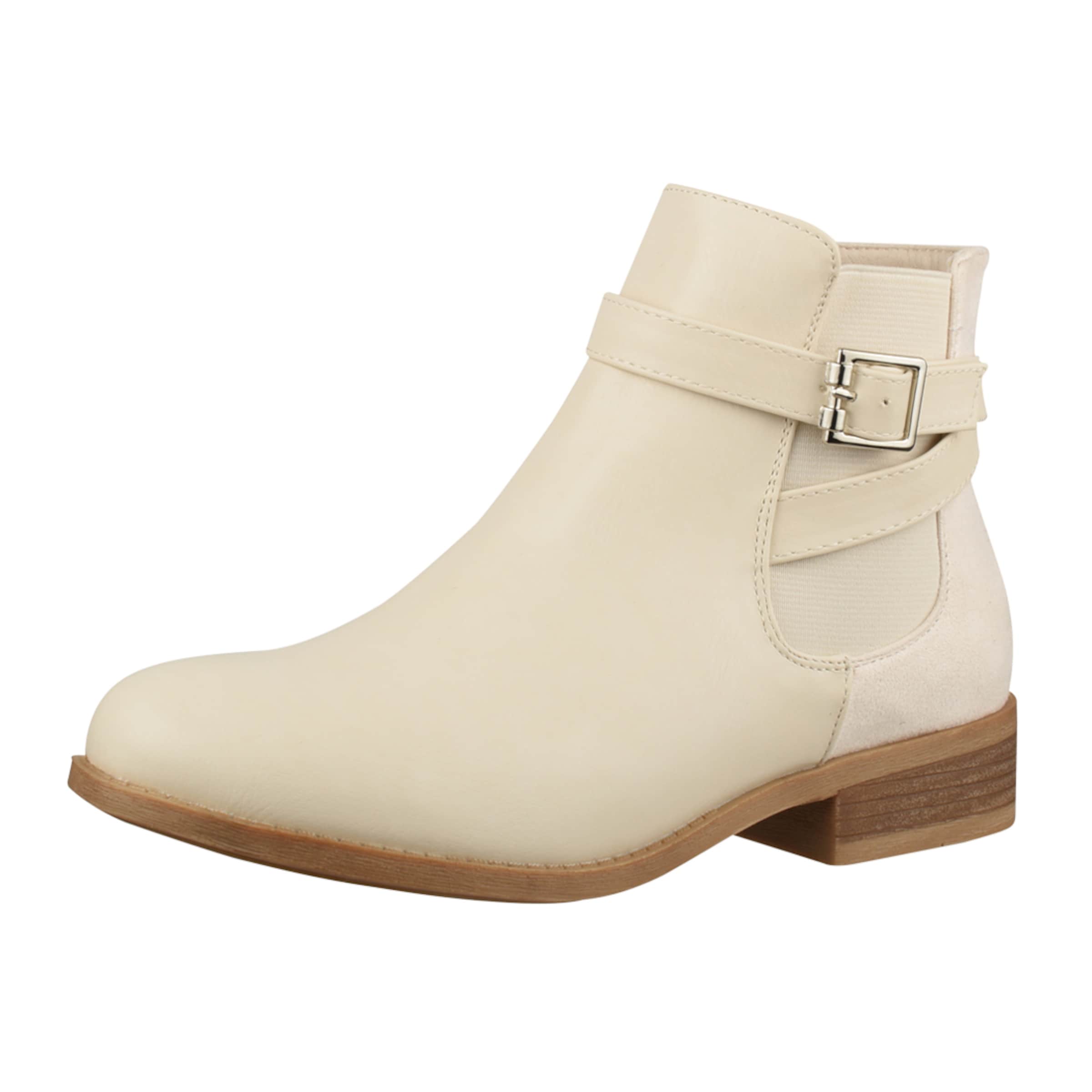 Elara Ankle boots in Beige: front