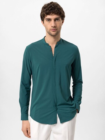 Antioch - Ajuste regular Camisa en azul: frente