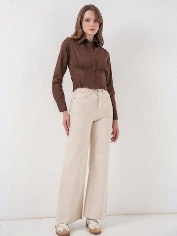 Bigdart Bluse in Braun
